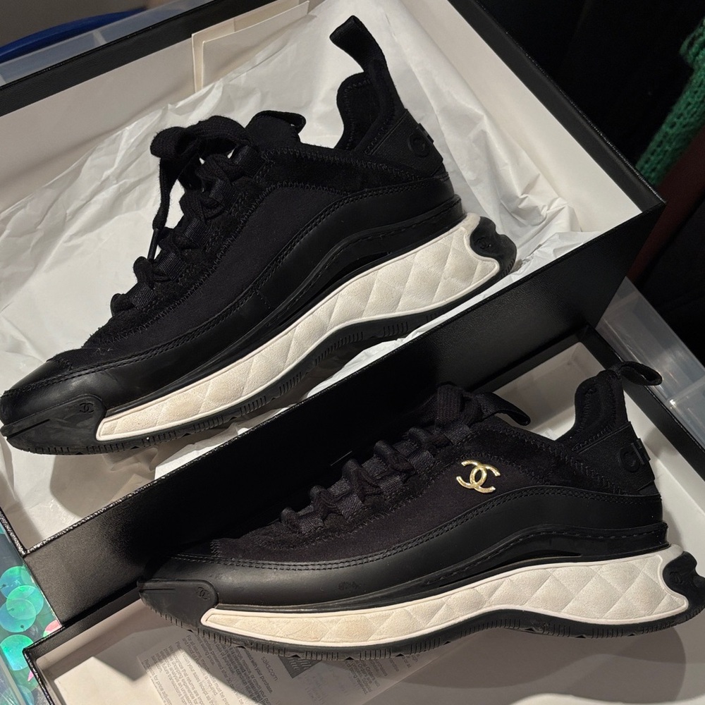 CHANEL Sport Trail Black Sneakers